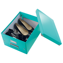 Caja De Almacenaje Mediana Click & Store Wow De Leitz Turquesa