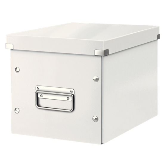 Caja De Almacenaje Mediana Click & Store Wow En Forma De Cubo De Leitz Blanco