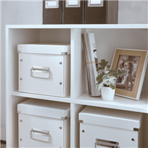 Caja De Almacenaje Mediana Click & Store Wow En Forma De Cubo De Leitz Blanco