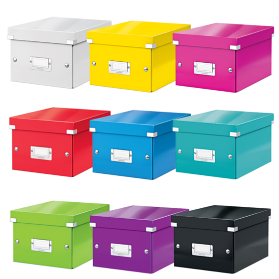 Caja De Almacenaje Pequeña Click & Store Wow De Leitz Amarillo