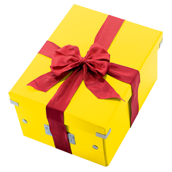 Caja De Almacenaje Pequeña Click & Store Wow De Leitz Amarillo