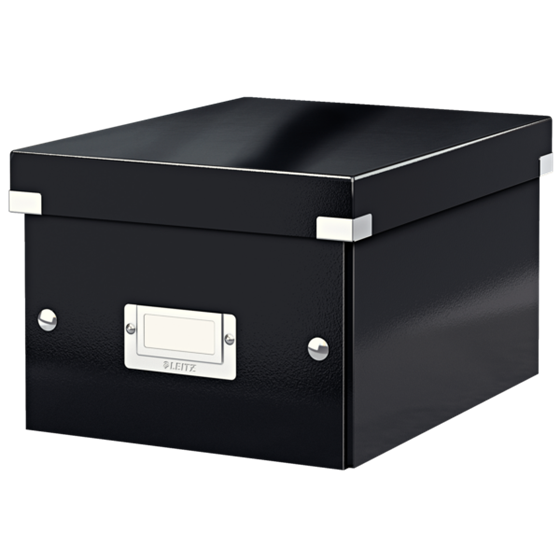 Caja De Almacenaje Pequeña Click & Store Wow De Leitz Negro