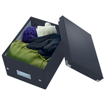 Caja De Almacenaje Pequeña Click & Store Wow De Leitz Negro