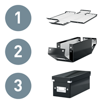 Caja De Almacenaje Pequeña Click & Store Wow De Leitz Púrpura