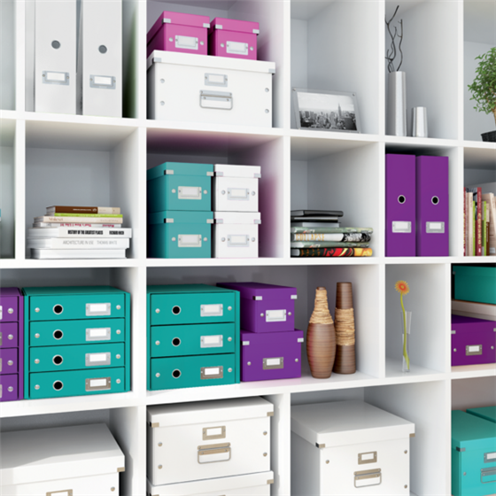 Caja De Almacenaje Pequeña Click & Store Wow De Leitz Púrpura