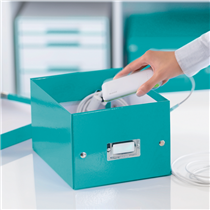 Caja De Almacenaje Pequeña Click & Store Wow De Leitz Turquesa
