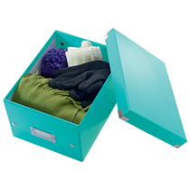 Caja De Almacenaje Pequeña Click & Store Wow De Leitz Turquesa