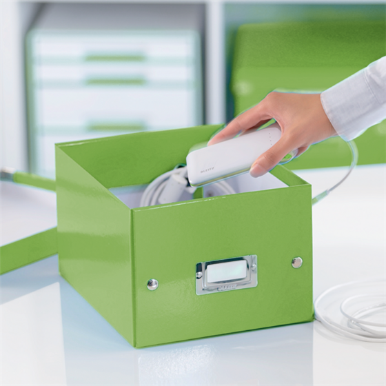 Caja De Almacenaje Pequeña Click & Store Wow De Leitz Verde
