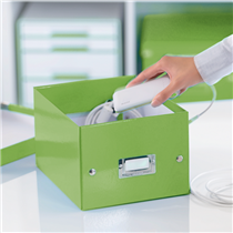 Caja De Almacenaje Pequeña Click & Store Wow De Leitz Verde