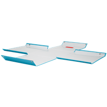 Caja De Almacenamiento Click & Store Cúbica Grande Leitz Cosy Azul Calma