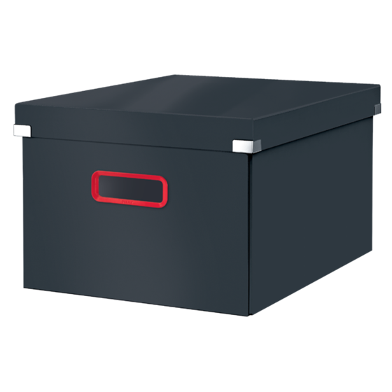 Caja De Almacenamiento Click & Store Mediana Leitz Cosy Gris Terciopelo