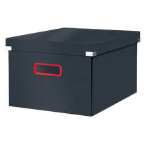 Caja De Almacenamiento Click & Store Mediana Leitz Cosy Gris Terciopelo