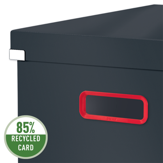 Caja De Almacenamiento Click & Store Mediana Leitz Cosy Gris Terciopelo