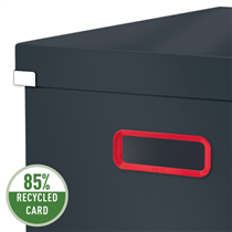 Caja De Almacenamiento Click & Store Mediana Leitz Cosy Gris Terciopelo