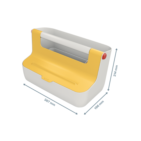 Caja De Almacenamiento Portátil Leitz Cosy Amarillo Cálido