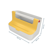 Caja De Almacenamiento Portátil Leitz Cosy Amarillo Cálido