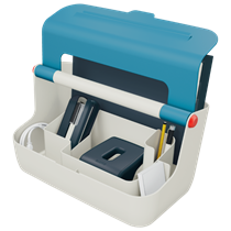 Caja De Almacenamiento Portátil Leitz Cosy Azul Calma