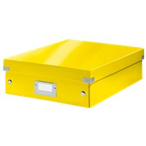 Caja Organizadora Mediana Click & Store Wow De Leitz Amarillo