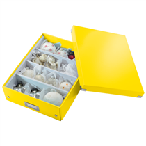 Caja Organizadora Mediana Click & Store Wow De Leitz Amarillo