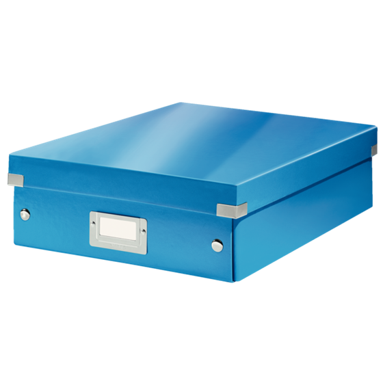 Caja Organizadora Mediana Click & Store Wow De Leitz Azul