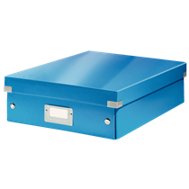 Caja Organizadora Mediana Click & Store Wow De Leitz Azul