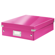 Caja Organizadora Mediana Click & Store Wow De Leitz Fucsia