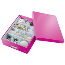 Caja Organizadora Mediana Click & Store Wow De Leitz Fucsia