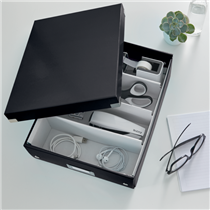 Caja Organizadora Mediana Click & Store Wow De Leitz Negro