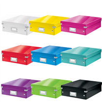 Caja Organizadora Mediana Click & Store Wow De Leitz Negro