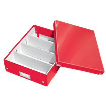 Caja Organizadora Mediana Click & Store Wow De Leitz Rojo