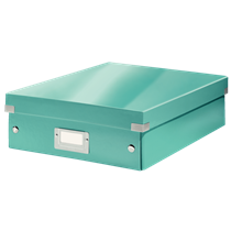 Caja Organizadora Mediana Click & Store Wow De Leitz Turquesa