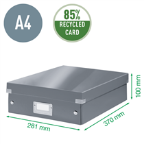 Caja Organizadora Mediana Click & Store Wow De Leitz Turquesa