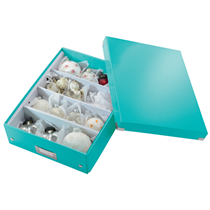 Caja Organizadora Mediana Click & Store Wow De Leitz Turquesa