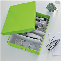 Caja Organizadora Mediana Click & Store Wow De Leitz Verde
