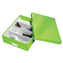 Caja Organizadora Mediana Click & Store Wow De Leitz Verde