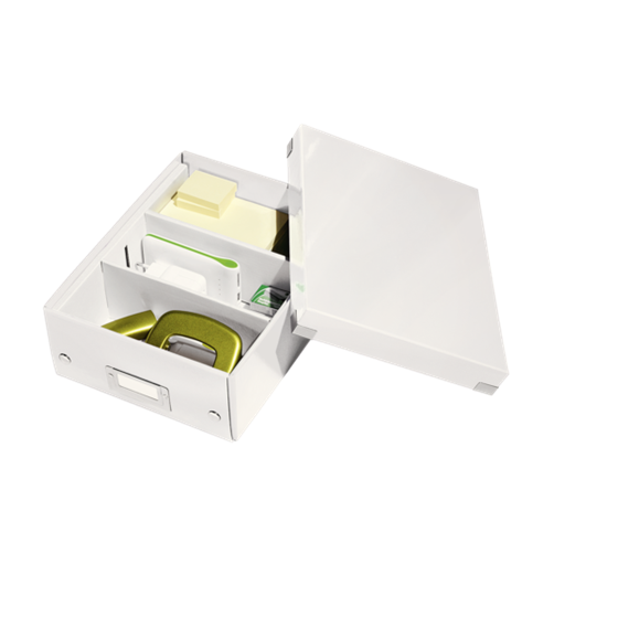 Caja Organizadora Pequeña Click & Store Wow De Leitz Blanco