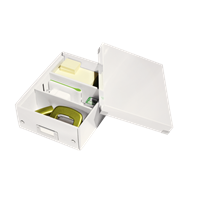 Caja Organizadora Pequeña Click & Store Wow De Leitz Blanco