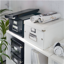 Caja Para Guardar Cds Click & Store Wow De Leitz Negro