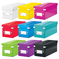 Caja Para Guardar Cds Click & Store Wow De Leitz Negro