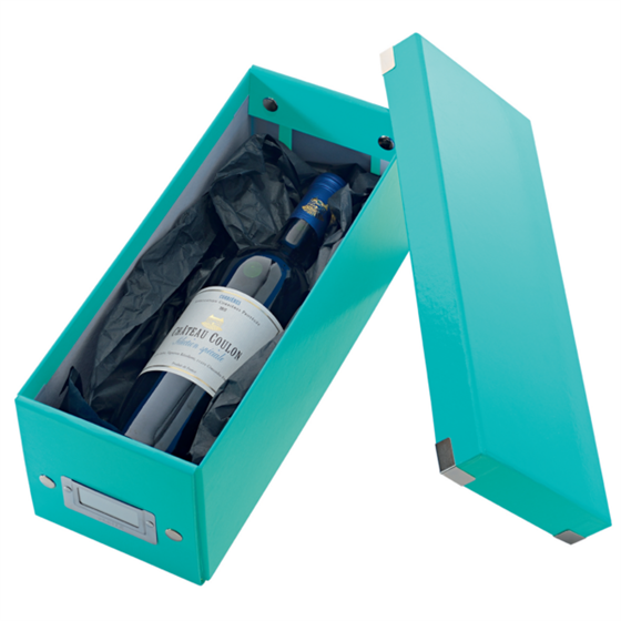Caja Para Guardar Cds Click & Store Wow De Leitz Turquesa