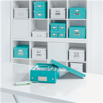 Caja Para Guardar Cds Click & Store Wow De Leitz Turquesa