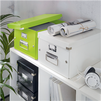 Caja Para Guardar Cds Click & Store Wow De Leitz Verde