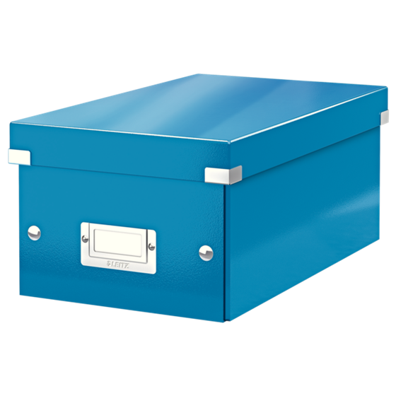 Caja Para Guardar Dvds Click & Store Wow De Leitz Azul