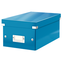 Caja Para Guardar Dvds Click & Store Wow De Leitz Azul