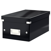 Caja Para Guardar Dvds Click & Store Wow De Leitz Negro