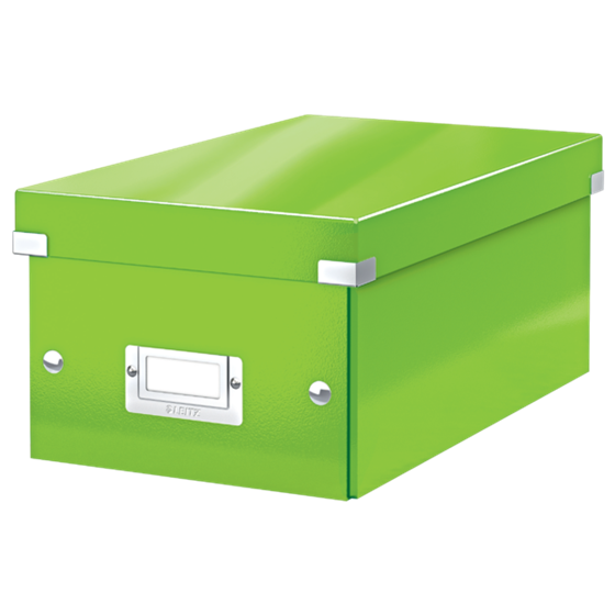 Caja Para Guardar Dvds Click & Store Wow De Leitz Verde