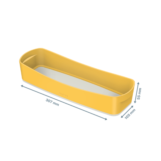 Leitz Mybox Cosy Bandeja Organizadora Larga Amarillo Cálido