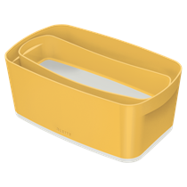 Leitz Mybox Cosy Bandeja Organizadora Larga Amarillo Cálido