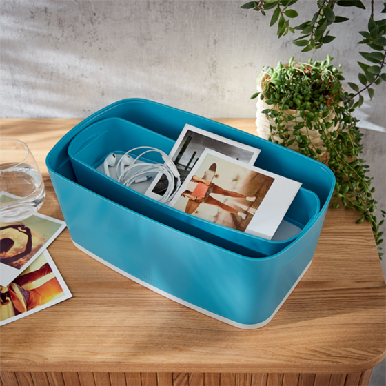 Leitz Mybox Cosy Bandeja Organizadora Larga Azul Calma