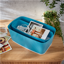 Leitz Mybox Cosy Bandeja Organizadora Larga Azul Calma